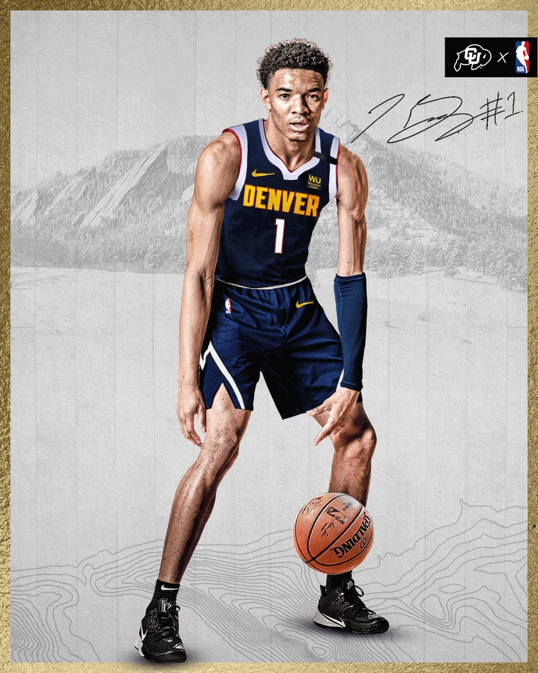 Animated Colorado basketball signature graphic