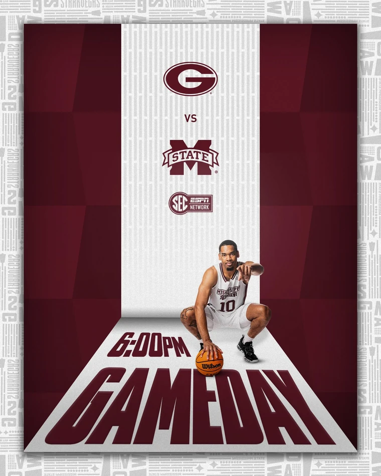 Game day basketball graphic