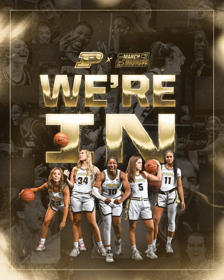 We're In women's basketball graphic