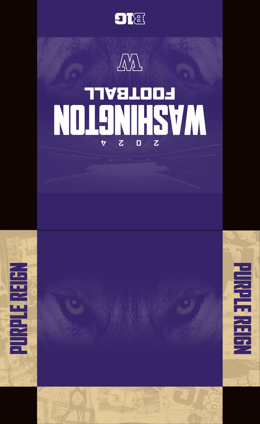 Football season ticket box dieline
