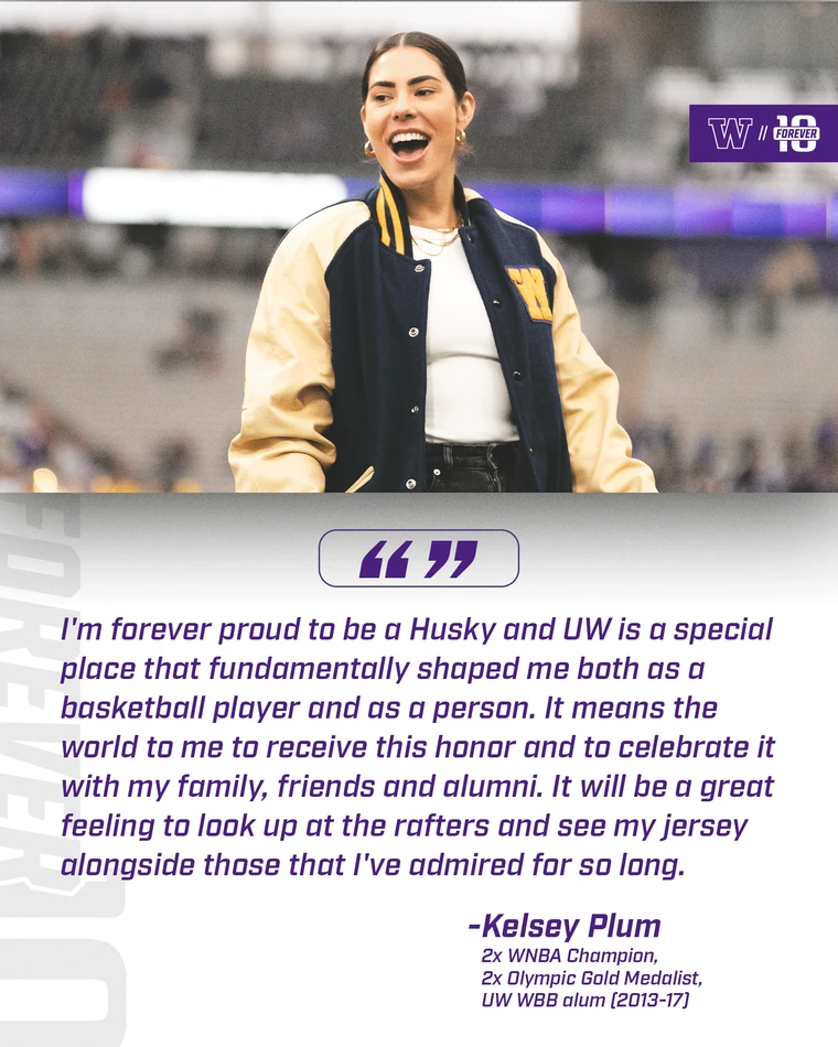 Quote graphic from Kelsey Plum