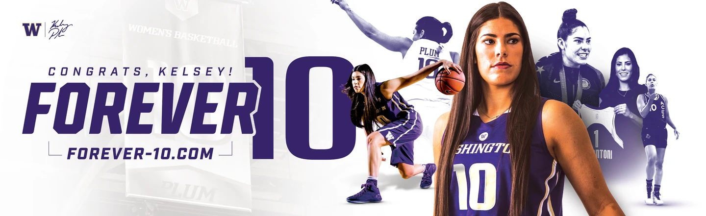 Forever 10 billboard: Congrats, Kelsey! FOREVER 10, forever-10.com, with Plum across her career