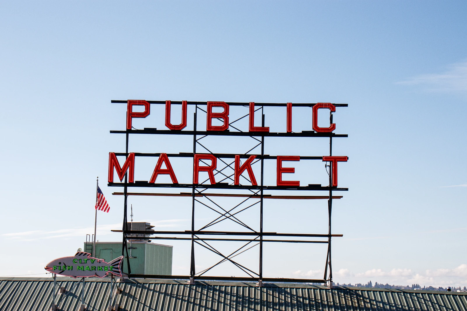 Public Market sign at Pike Place Market