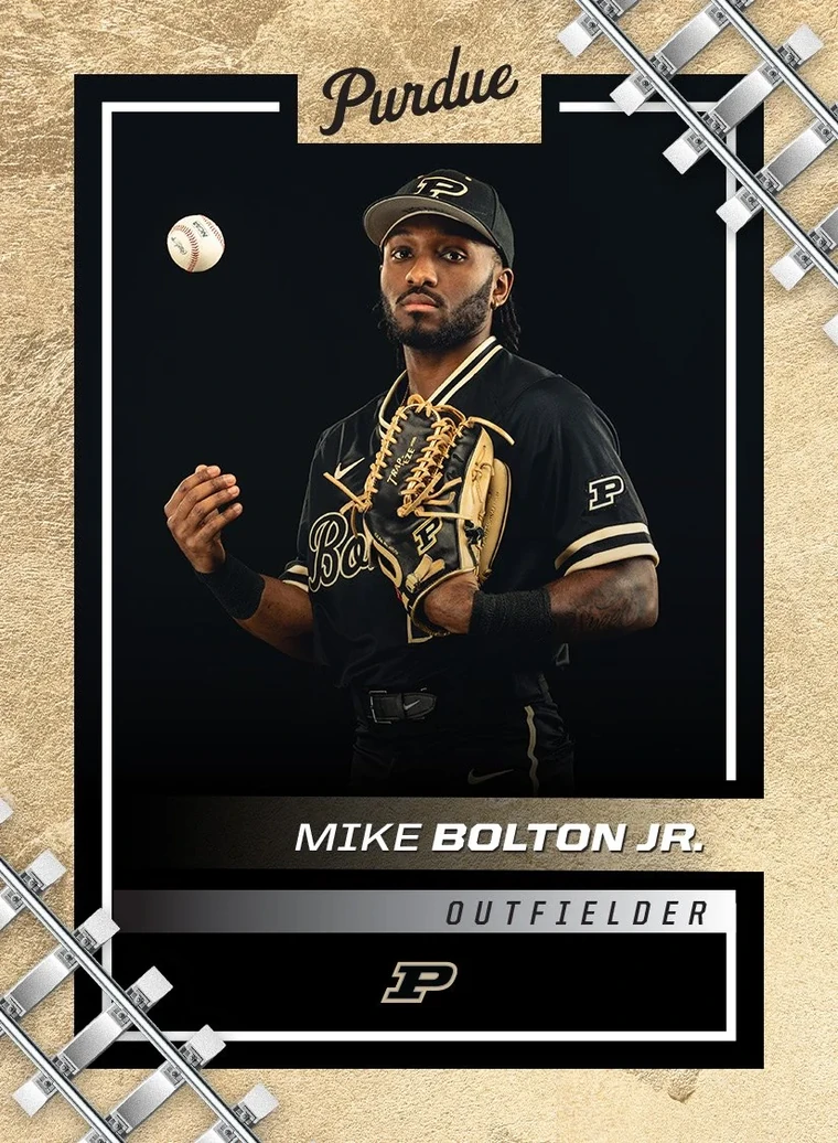 Purdue baseball trading card