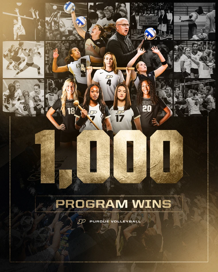 Purdue volleyball regular season graphic 1 of 6