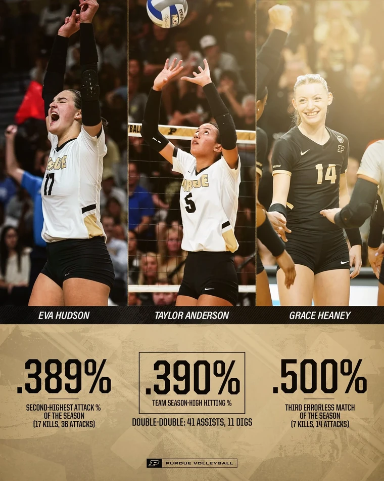 Purdue volleyball regular season graphic 3 of 6