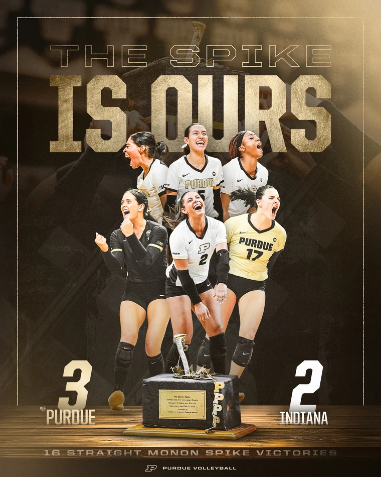 Purdue volleyball regular season graphic 4 of 6